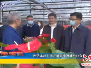 孙学龙赴上海开展农业领域对口合作