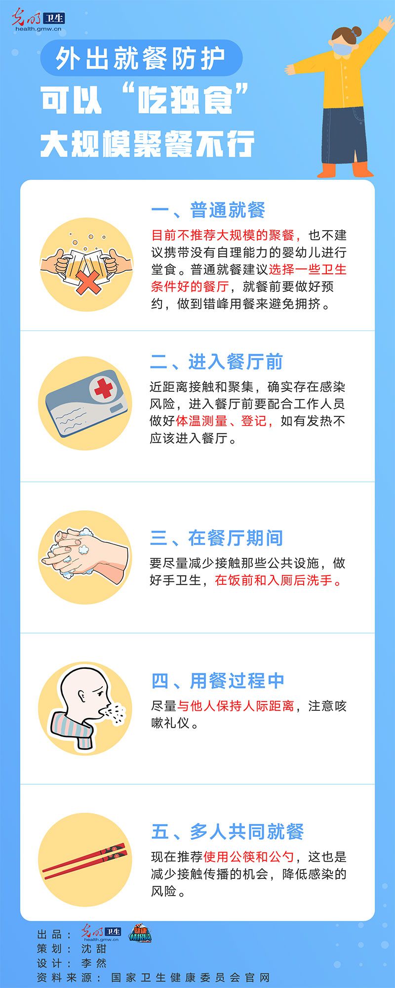 外出就餐防护：可以“吃独食” 大规模聚餐不行