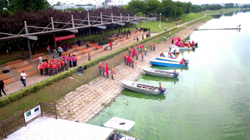 军民携手开展防汛抗洪演练