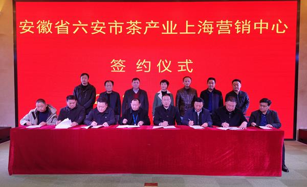 六安茶产业上海营销中心签约仪式成功举行