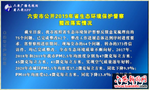 六安市公开2019年省生态环境保护督查整改落实情况 