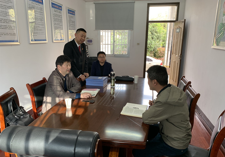 裕安区委政法委书记施万章到徐集法庭督导调研队伍教育整顿工作