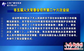 市五届人大常委会召开第二十六次会议 