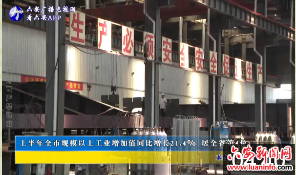 上半年全市规模以上工业增加值同比增长21.4%居全省第4位 
