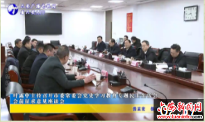 叶露中主持召开市委常委会党史学习教育专题民主生活会 会前征求意见座谈会