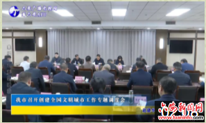 我市召开创建全国文明城市工作专题调度会