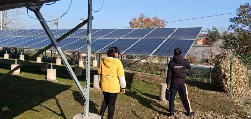 裕安区单王乡围绕“三落实”开展扶贫光伏电站回头看
