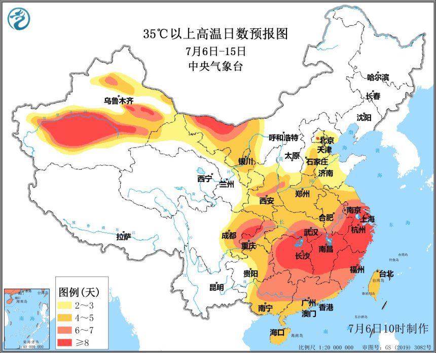 高温即将来袭 长江中下游地区将出现持续性高温晴热天气