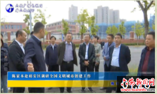 陈家本赴裕安区调研全国文明城市创建工作