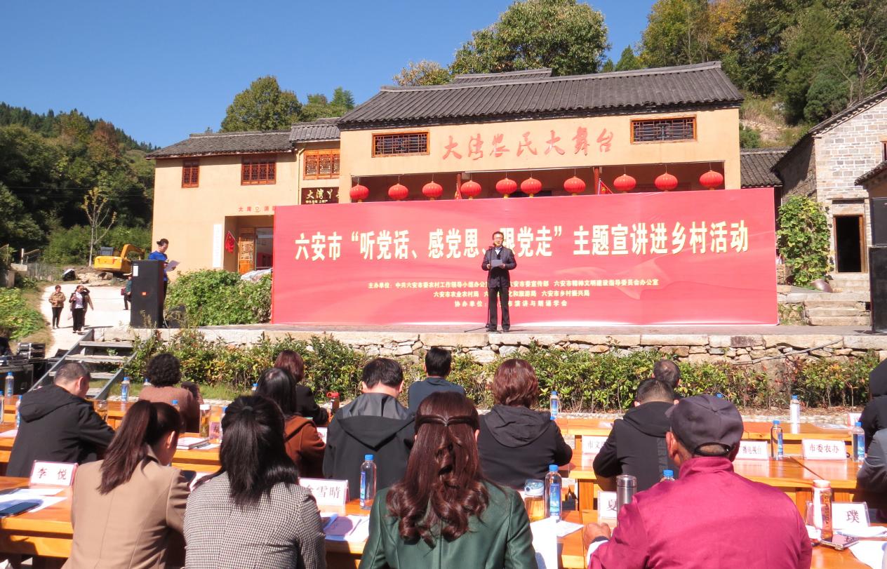 “听党话、感党恩、跟党走”主题宣讲活动走进金寨大湾