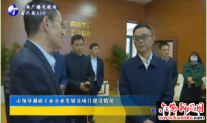 市领导调研工业企业发展及项目建设情况