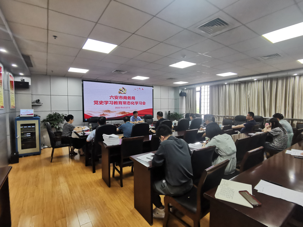 六安市商务局开展迎“七一”系列活动