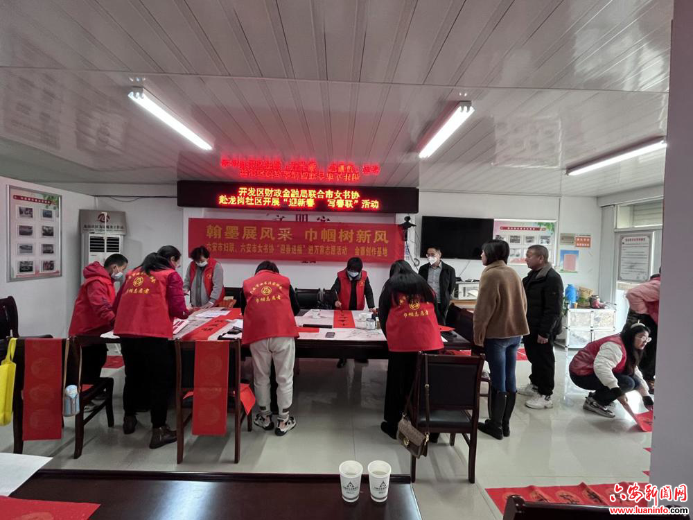 金寨经济开发区财政金融局组织开展“迎新春 写春联”活动