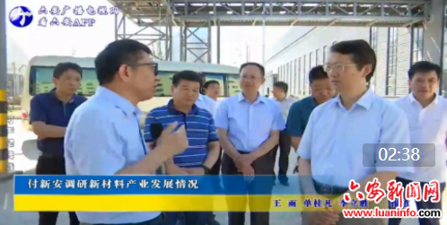 付新安调研新材料产业发展情况