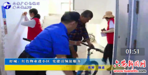 舒城：红色物业进小区 党建引领促服务