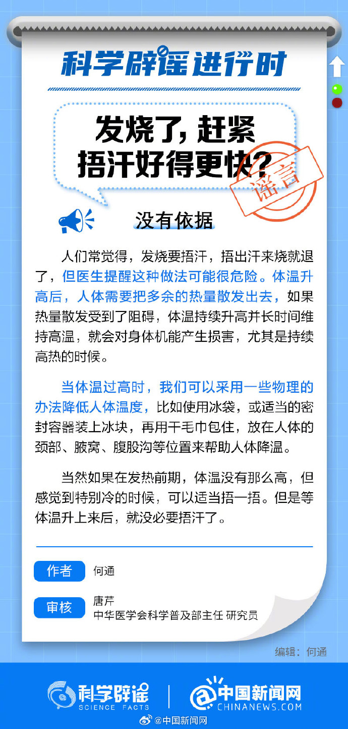  发烧了捂汗好得更快吗？