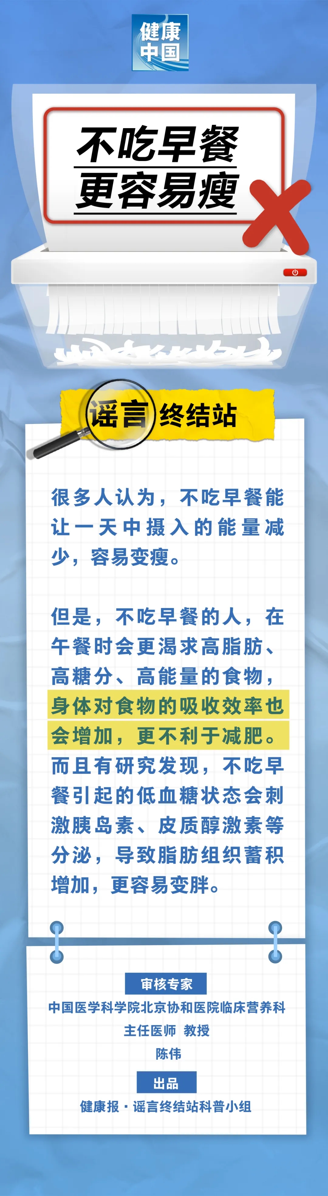 不吃早餐更容易瘦……是真是假？｜谣言终结站