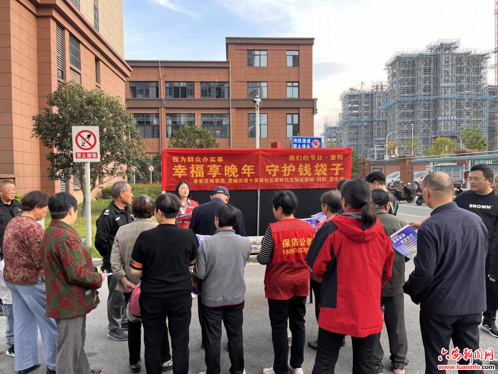 金安区望城街道十里铺社区开展“幸福享晚年，守护钱袋子”活动