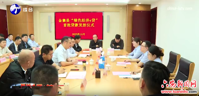 金寨县发放首笔“绿色经济e贷”