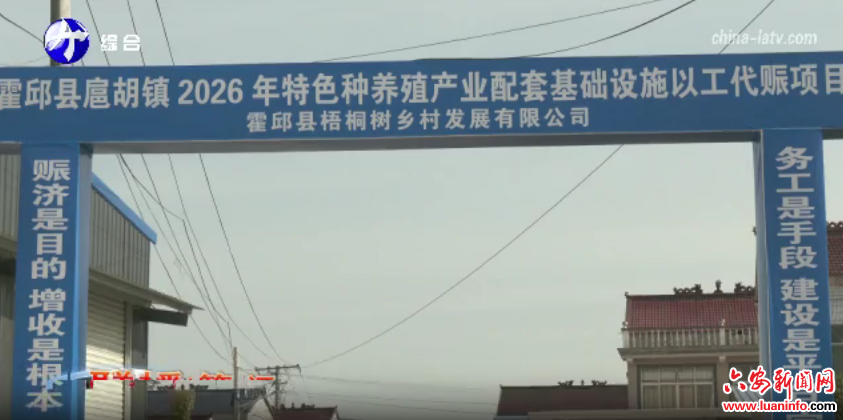 霍邱：以工代赈项目开工 夯实乡村产业根基