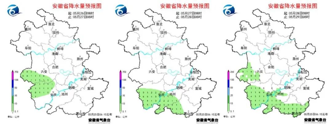 未来一周安徽省以晴到多云天气为主