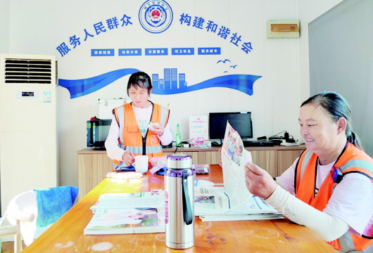 为户外劳动者搭起“清凉港湾”