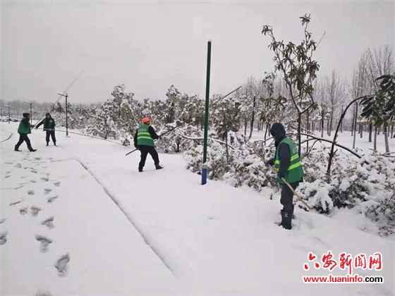 我市城管部门应急除雪保障市民出行